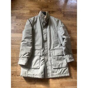 Vintage Size 40 Brooks Brothers Chore/Quilted Winter Jacket Mens Parka Khaki